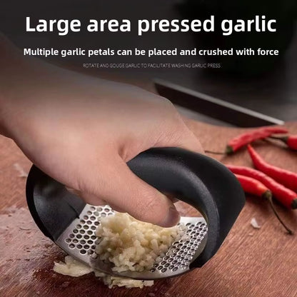 Stainless Steel Garlic Press Kitchen Tool Food Grade Crusher for Home Cooking Accessories Gadgets Home Gadgets Cook Accessories