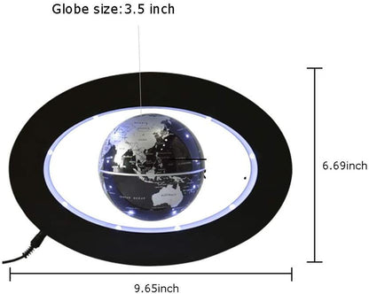 Perpetual Motion Floating Globe Home Office Desk Toy Decoration Rotating Magneti