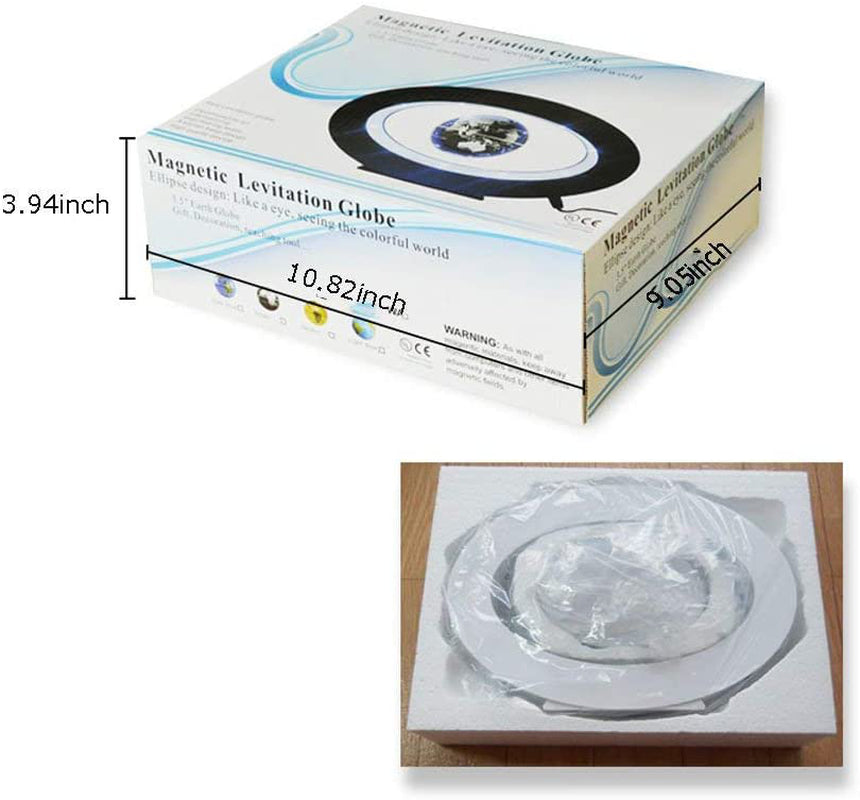 Perpetual Motion Floating Globe Home Office Desk Toy Decoration Rotating Magneti