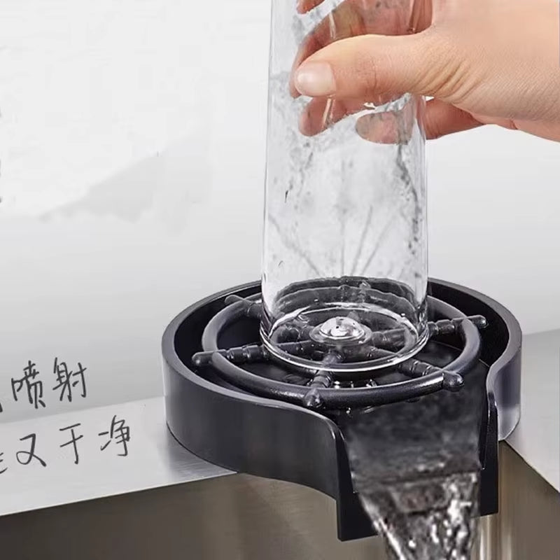 High Pressure Glass Rinser Kitchen Cleaning Tools Faucet Cup Washer Kitchen Sink Glass Beer Coffee Cup Cleaner Bar Accessories