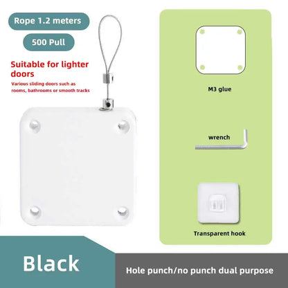 Automatic Sensor Door Closer Punch-Free Adjustable Surface Door Stopper Automatically Close Door Bracket Closer Home Improvement