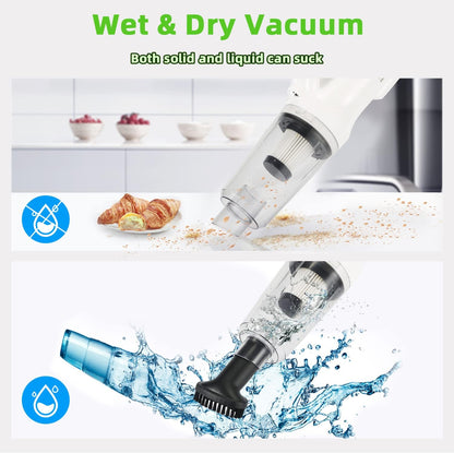 Handheld Vacuum Cordless Rechargeable 9000PA Portable Handheld Vacuum Cleaner for Car Vacuum Cordless Rechargeable Powerful Cyclonic Suction Car Vacuum Cleaner Pet Pair Home 小卖清货，大卖请放过