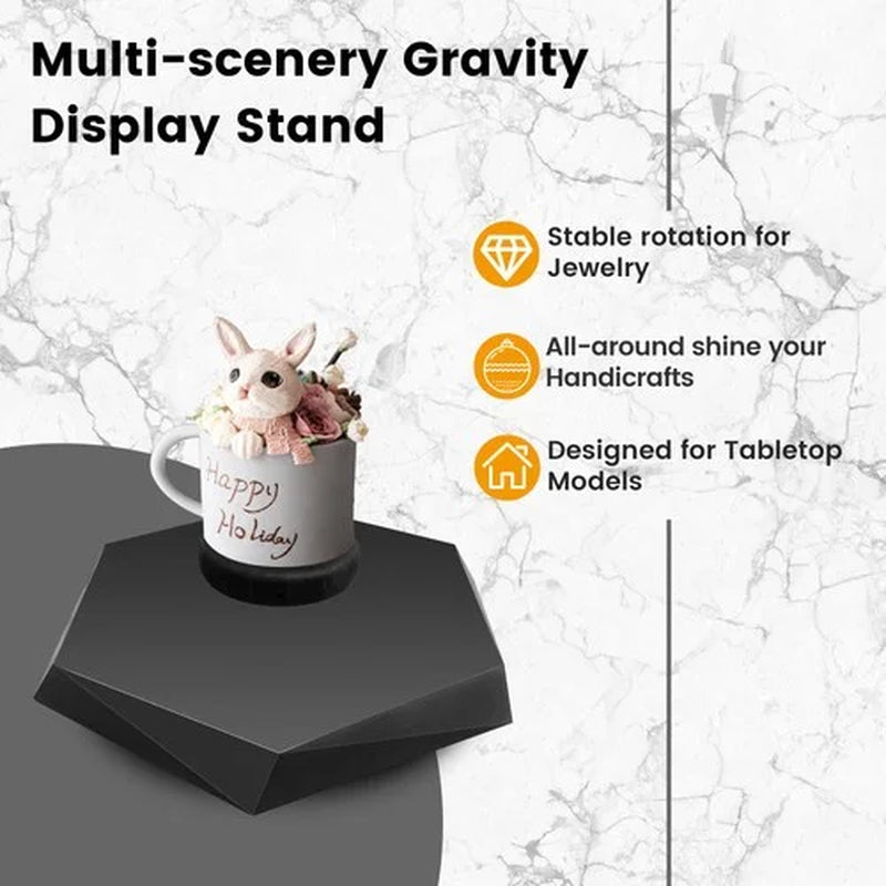 Levitating Flower Pot - Auto-Spinning Floating Planter, Unique Home/Office Gift