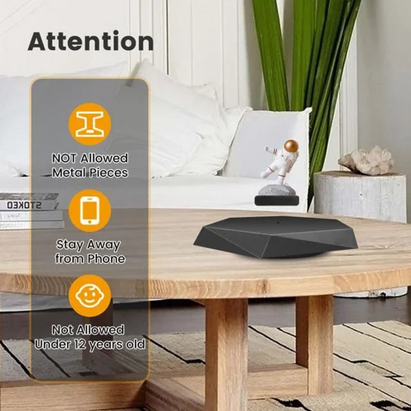 Levitating Flower Pot - Auto-Spinning Floating Planter, Unique Home/Office Gift