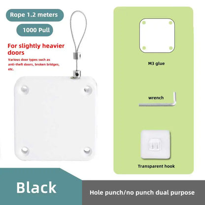 Automatic Sensor Door Closer Punch-Free Adjustable Surface Door Stopper Automatically Close Door Bracket Closer Home Improvement